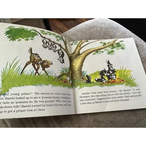 Walt Disney Bambi Read Along‎ Book ONLY NO Cassette Tape Excellent 1977 - Picture 8 of 16